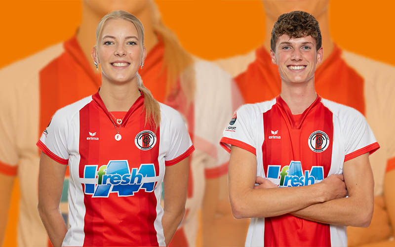 Fleur Boeren en Robin Bakker geselecteerd voor Talent TeamNL Korfbal