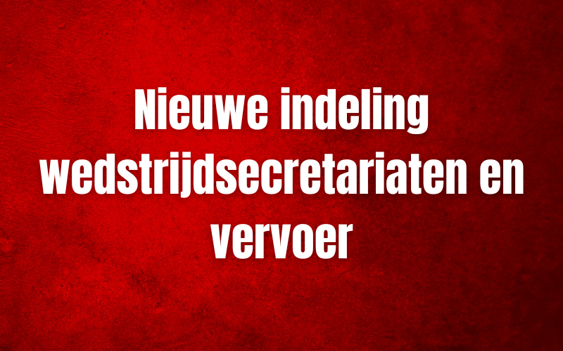 Wedstrijdsecretariaten en vervoer